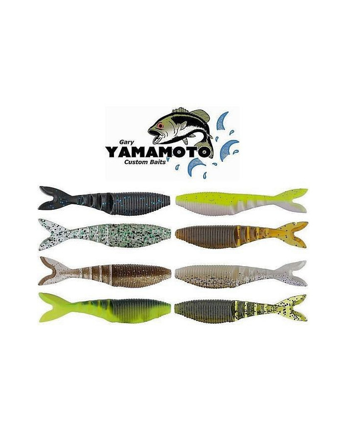 Yamamoto 4" ZAKO Watermelon Copper Flake / Orange Red Flake