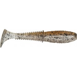 Dragon V-Lures Invader Pro Clear/G.S Brown - Black Glitter 2.5"