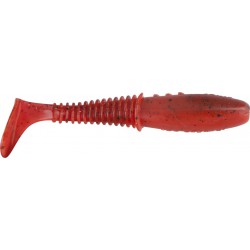 Dragon V-Lures Invader Pro Fluro Red/Motor Oil - Black Glitter 2.5"