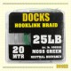 Docks Hooklink Braid Neutral Buoyancy Moss Green 15lb 20m