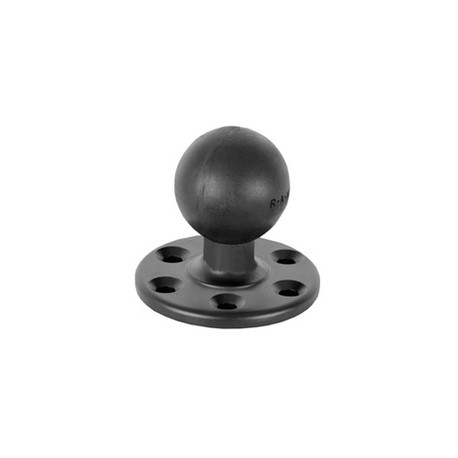 RAM 3.68 DIA BASE - 6 HOLES W/ 1" DIA POST  Size D 2-1/4 " 5,7 cm  Size D Ball