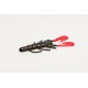Zoom Ultravibe Speed Craw Black - Red / Red Claw l (3")