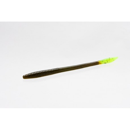 Zoom Original Trick Worm Green Pumpkin Chartreuse 6.5"