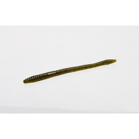 Zoom Finesse Worm GREEN PUMPKIN 5"