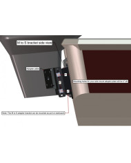 PowerPole Motor to Side Mount Bracket Mounting Kit for Mercury Outboards