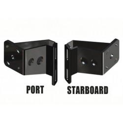 Power-Pole Dual Brace Side Mount Kit to Jack Plate 5in Setback - 4in Rise