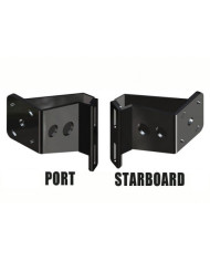 Power-Pole Dual Brace Side Mount Kit to Jack Plate 2in Setback - 6in Rise