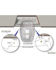 PowerPole Dual Brace Side Mount Kit to Jack Plate 2" Setback - 6" Rise