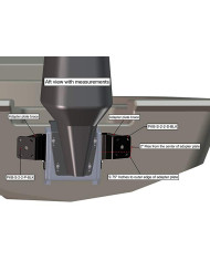 PowerPole Dual Brace Side Mount Kit to Jack Plate 2" Setback - 6" Rise