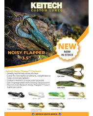 Keitech Noisy Flapper GREEN FROG 459 3.5"