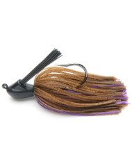 Keitech Model 1 Ver. 2 Casting Tungsten Rubber Jig 1/4 Oz BROWN PURPLE
