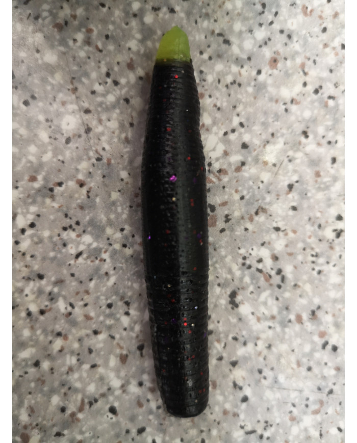 Itty's Floating G- Rig 3.3" BLACK SPECIAL CHARTREUSE TIP