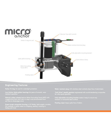 Power-Pole Micro Anchor Black Shallow Water Anchor Power-Pole Micro Anchor Black Shallow Water Anchor