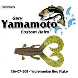 Gary Yamamoto Cowboy Watermelon Red Black 3.75"