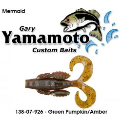 Gary Yamamoto Mermaid Green Pumpkin Amber Laminate 3.75"