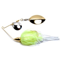 War Eagle Finesse Gold Frame Spinnerbait - White Chartreuse cn/TG 5/16oz