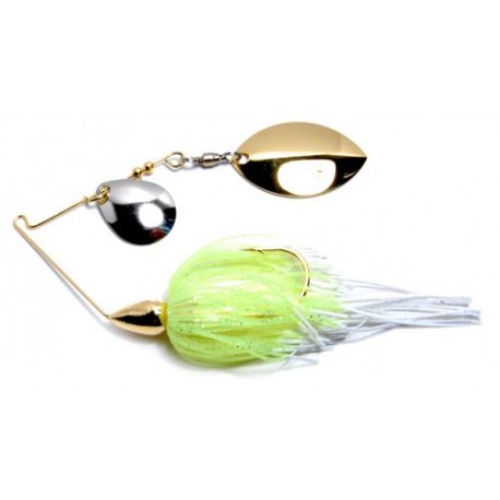 War Eagle Finesse Spinnerbait 5-16th Oz White Chartreuse