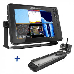 Lowrance HDS-12 LIVE ACTIVE IMAGING FishFinder / ChartPlotter with 3-in-1 Transducer Bundle