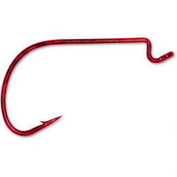 Mustad Ultrapoint Mega Bite EWG WORM Hook RED