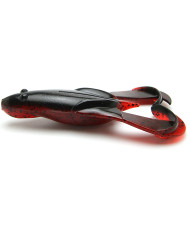 Keitech Noisy Flapper BLACK RED BELLY 467 3.5"