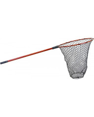 Sensation 55 cm Snagless Rubber Landing Net Red Anodized