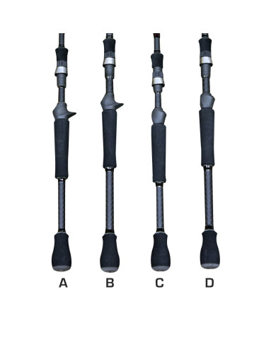 Quantum Smoke S3 -7'4" Heavy Power - X Fast Action Baitcaster Rod Quantum Smoke S3 -7'4" Heavy Power - X Fast Action Baitcaster Rod