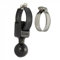 RAM C Size Ball with Rail Strap Clamp 1/2 to 2 Inch Diameter