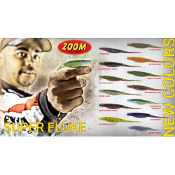 Zoom Super Fluke Jr Smoke Purple 4in