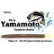 Gary Yamamoto Yamasenko Green Pumpkin Amber Laminate w Luminous Tail Senko