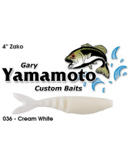 Gary Yamamoto 4in ZAKO Cream White Gary Yamamoto 4in ZAKO Cream White