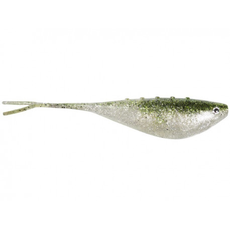 Dragon FatBoy Pro  CHARTREUSE / BLACK / SILVER GLITTER Soft Jerk Bait