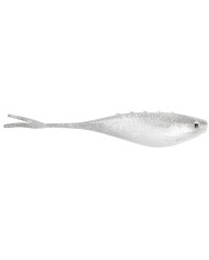 Dragon FatBoy Pro PEARL / CLEAR / SILVER GLITTER Soft Jerk Bait
