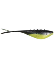 Dragon FatBoy Pro CHARTREUSE / BLACK / SILVER GLITTER Soft Jerk Bait