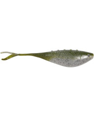 Dragon FatBoy Pro  CLEAR / OLIVE / BLACK GLITTER Soft Jerk Bait