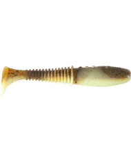 Dragon V-Lures Invader Pro Super Yellow/Olive - Black Glitter 2.5"