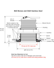 Airmar SS60 50-200 khz Tilted Element Transducer for Navico Lowrance Simrad