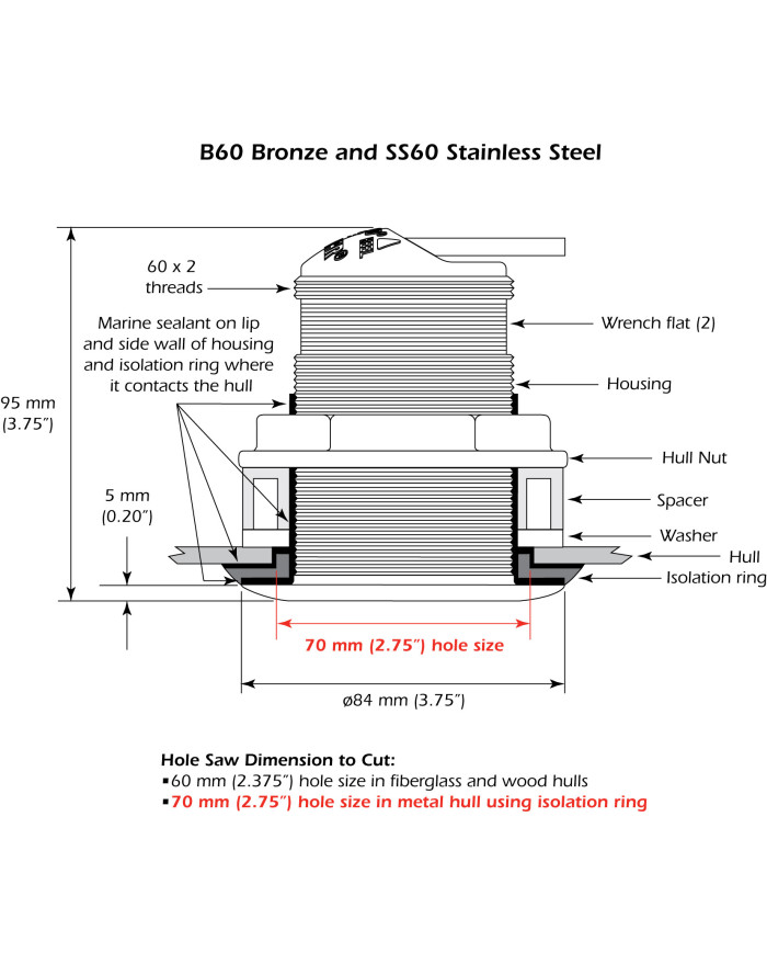 Airmar SS60 50-200 khz Tilted Element Transducer for Navico Lowrance Simrad Airmar SS60 50-200 khz Tilted Element Transducer for Navico Lowrance Simrad