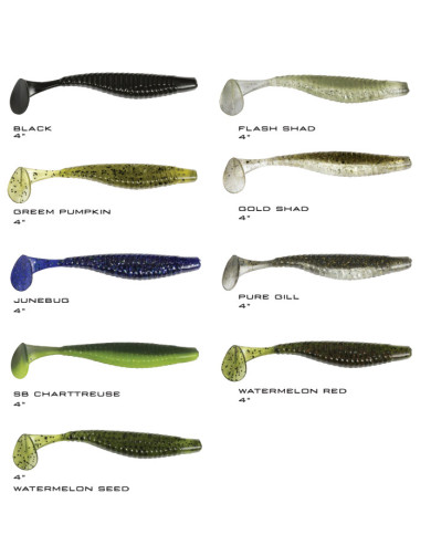 Damiki Armor Shad Paddle 4" Damiki Armor Shad Paddle 4"