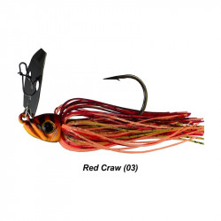 Picasso Shock Blade Chatterbait 1/4 Oz Red Craw