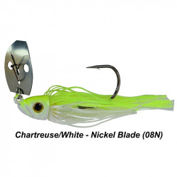 1/2 Oz Picasso Shock Blade Chatterbait Chartreuse White Nickle Blade