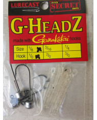 Lurecast G-HeadZ 1/4oz Size 3/0 Lurecast G-HeadZ 1/4oz Size 3/0