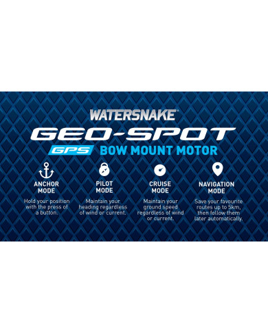 Watersnake Geo-Spot GPS Bow Mount Motor Watersnake Geo-Spot GPS Bow Mount Motor
