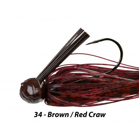 Picasso Fantasy Football Jig Brown Red Craw