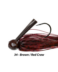 Picasso Fantasy Football Jig Brown Red Craw 1/2 oz 4/0 Picasso Fantasy Football Jig Brown Red Craw 1/2 oz 4/0