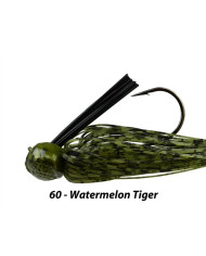 Picasso Fantasy Football Jig Watermelon Tiger 1/2 oz 4/0 Picasso Fantasy Football Jig Watermelon Tiger 1/2 oz 4/0