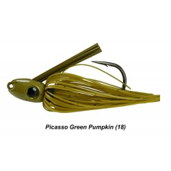 Picasso Straight Shooter Swim Jig Green Pumpkin 3/8 oz 5/0