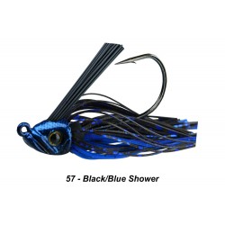 Picasso Swim Jig Black Blue Shower 1/4 oz 5/0