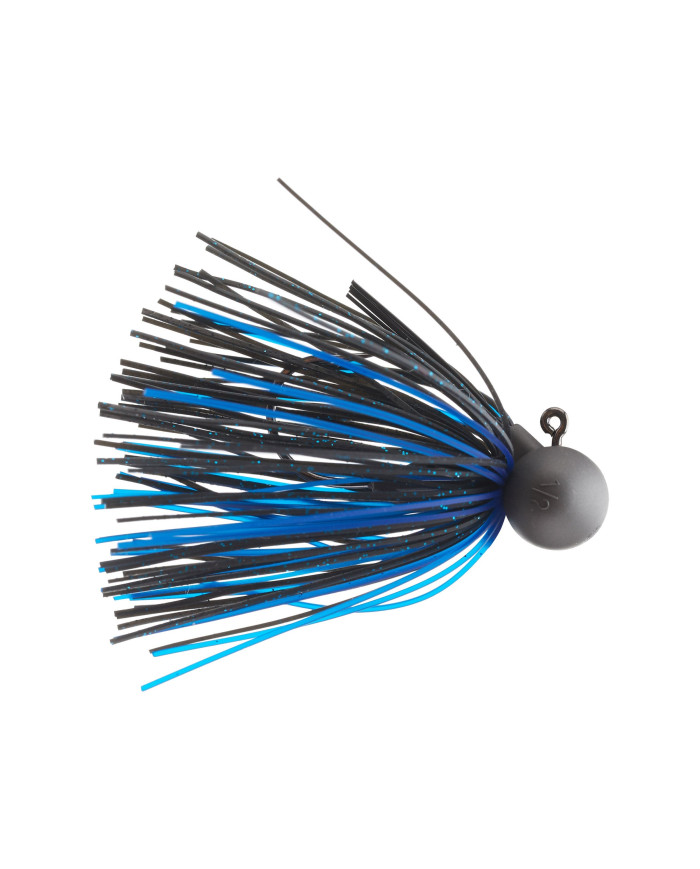 keitech model ii ver.2.0 tungsten football jig 1/2oz dark green pumpkin pepper 
