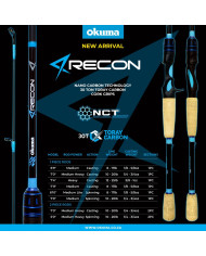 Okuma Recon 6'10' Medium Light Power Fast Action 1 Piece Spinning Rod