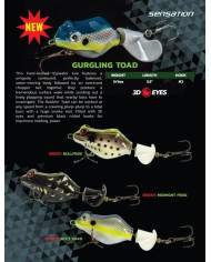 Sensation Gurgling Toad BULLFROG 3.5" 3/4 Oz
